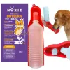 Duża butelka turystyczna dla psa bidon miska 250ml 1419